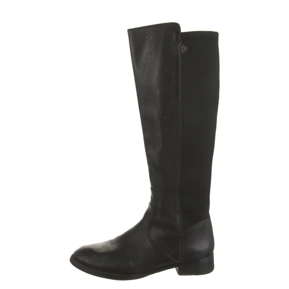 Wide Calf Tory Burch Black Knee-High Leather Boots